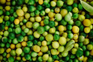 Citrons jaunes et verts