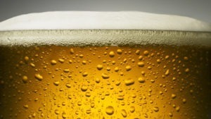 Bière en gros plan
