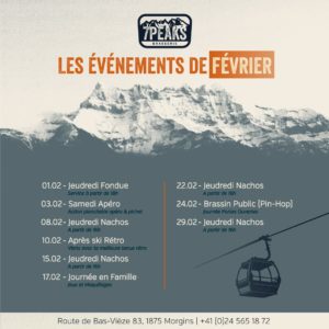 Evénements 7Peaks - février